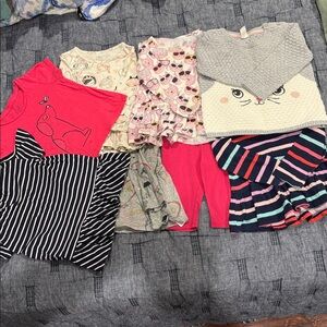 Adorable Cat and Stripes Kids  size 2